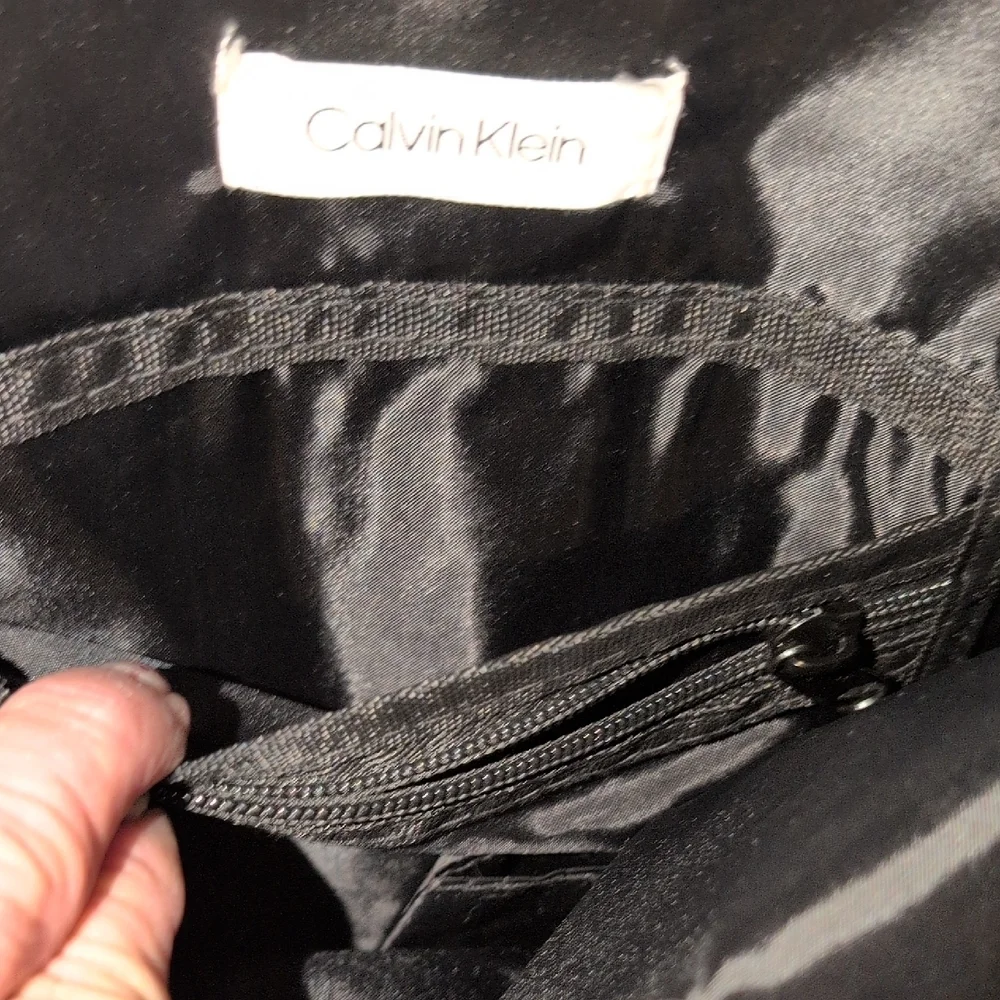 Calvin Klein Metallic Gold Backpack with Black Logo